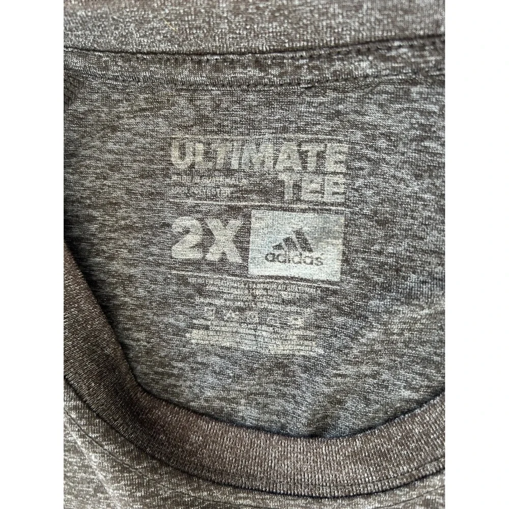 Adidas Milwaukee Bucks NBA Ultimate Mens 2XL Gray Long Sleeve Climalite Shirt